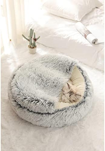 חורף 2 ב 1 עגול חתול מיטת סגנון 4-סופגנייה כלב מיטת מחצלת כרית מיטת בית עבור כלב חתול מחמד אספקת בית תפאורה