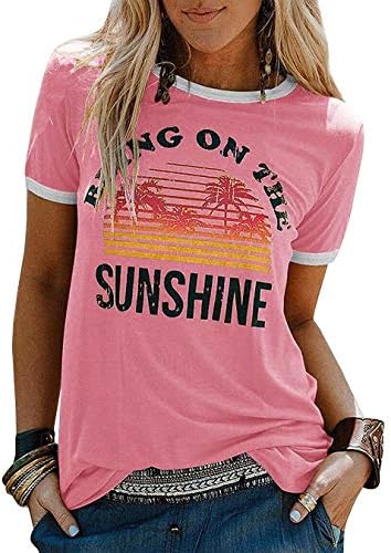 חולצת טי קיץ לנשים גרפיות טייז מודפסות חולצות חידוש טובות