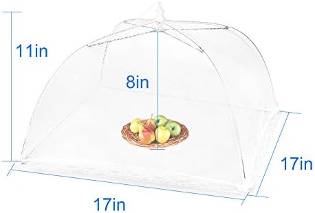 מזון רשת מכסה אוהלי אוכל מוקפצים של מסונדה חיצוניים לפיקניקים/גריל/מסיבה מחוץ למטריה של מזון הגנה מפני