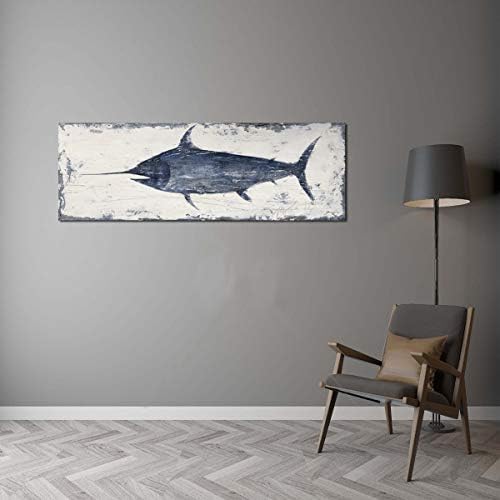 אמנויות ייהוי קיר קיר קיר קיר ימי תמונות בעלי חיים ציורי דג חרב ציורי דג חרב יצירות אמנות קופיות אוקיינוס ​​עתיקות לקישוט