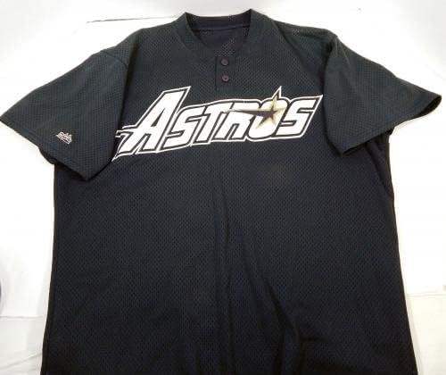 1994 יוסטון אסטרוס 3 משחק נעשה שימוש בג'רזי Black Astrodome Patch NP הוסר 48 96 - משחק משומש גופיות MLB