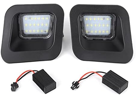 אורות לוחית רישוי של יוקום 2 יחידות רכב LED מספר נורה של לוחית רישוי מנורת אור, LED+לוחית רישוי PC/PBT נדלקת עבור RAM 1500