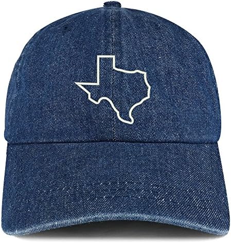 טרנדי הלבשה חנות טקסס המדינה מתאר רקום כותנה ג ' ינס כובע אבא כובע