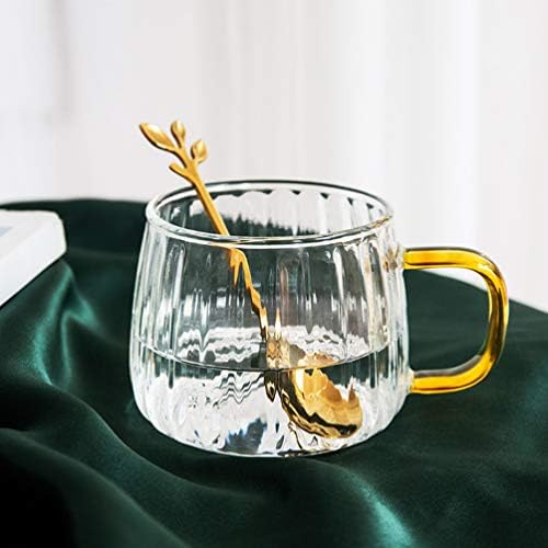 כוסות זכוכית של המוטון בורוסיליקט כוסות שתייה ברורה ידית ספל בורוסיליקט כוסות חלב זכוכית למשקה קר קפה קפה