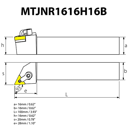 1PC MTJNR1616H16B מחזיק כלים מחרטה למפנה חיצוני + 10 יחידות TNMG 160404 HA LF6118 תוספת מפנה לפלדה, אל חלד וברזל