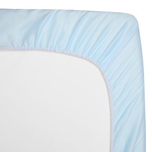 חברת התינוקות האמריקאית Ultra Soft Velvety Sheet Crib, כחול, לבנים ולבנות