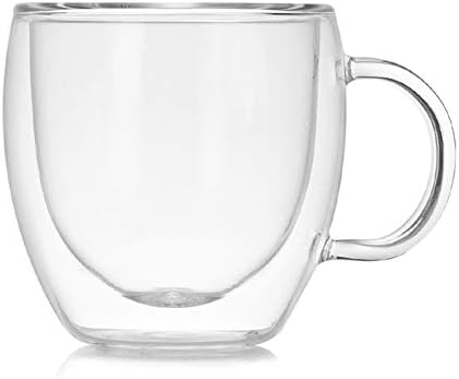 כוסות שתייה מיני עיצוב זכוכית כפול עיצוב אספרסו כוס אנטי-סקלינג תה כוס קפה לאטה כוס קוקטיילים מכוס