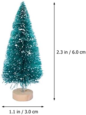 Nuobesty 5 pcs מיני עצי חג המולד דקורטיביים עצי אורן דקורטיביים עצים מלאכותיים מלאכות DIY מיני עץ אורן עץ שולחן