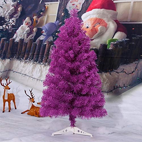 עץ חג המולד המלאכותי המיני, עץ אורן חג המולד של חג המולד של פרמיום עם PVC עמדת פלסטיק מושלמת לקישוט חג מקורה,