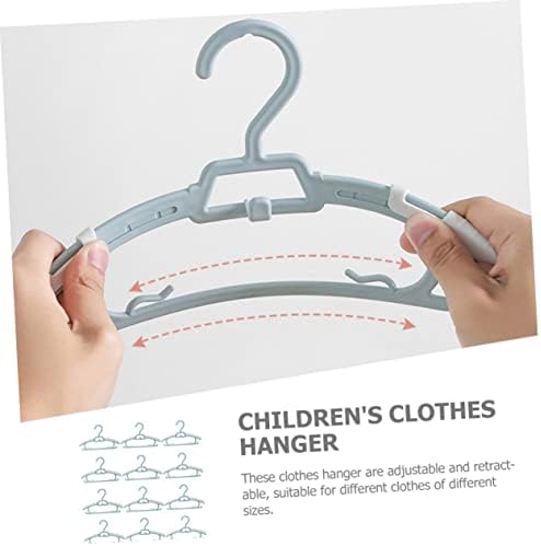 CABILOCK 20 יחידות אחסון טלסקופי קולב לבגדי תינוקות מתלה בגדים נשלפים מתלה לילדים מכנסיים קולב קולב רב -תכליתי