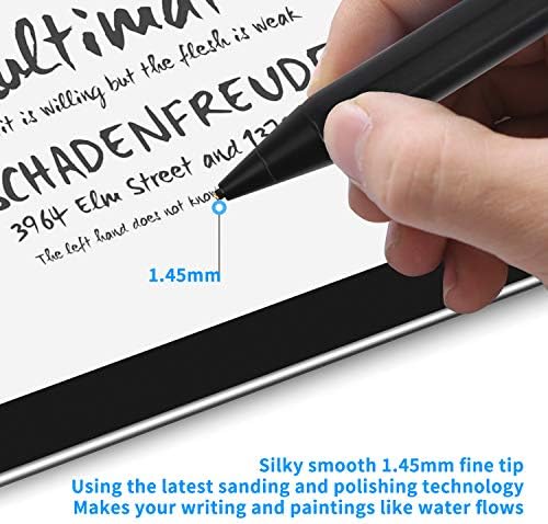 עטים חרטים לעיפרון יוגה לנובו, Evach Capacitive רגישות גבוהה עיפרון דיגיטלי עם 1.5 ממ אולטרה עדין קצה עדין עפרון