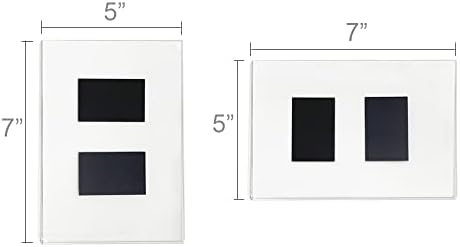 מסגרות תאי צילום - מסגרת תמונה מגנטית אקרילית ברורה 5x7 אינץ 'למקרר + 7x5 אינץ
