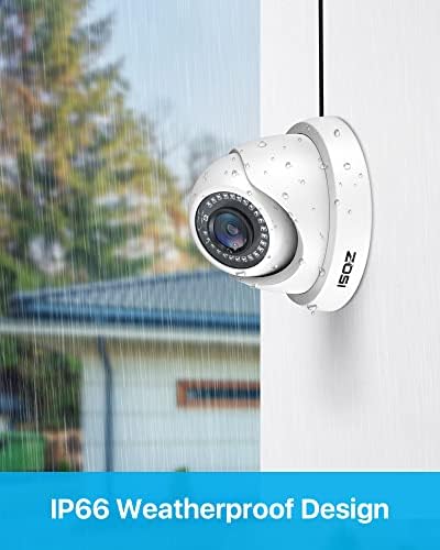 ZOSI 2PACK 2.0MP HD 1080P מצלמות אבטחה ערכת TVI/CVI/AHD מקורה חיצוני 80ft יום ראיית לילה CCTV CCTV כיפה