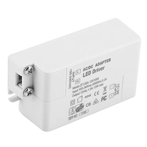 מנהל התקן LED של Yosoo, AC 100-240V עד DC 12V SMD LED Driver Switch שנאי חשמל עבור אור רצועת LED
