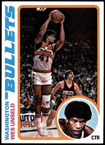 1978 Topps 7 Wes Unseld Washington Bullets NM+ Bullets Louisville