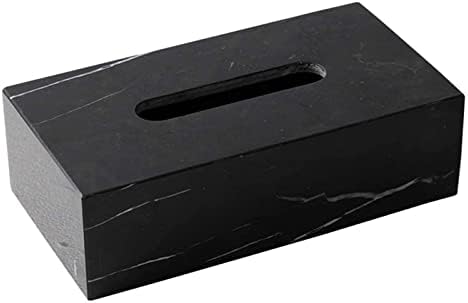 קופסת רקמות AALINAA קופסת רקמות מכסה מחזיק תיבת רקמות משיש קופסת אחסון שולחנית מלבנית לסלון בית קופסת נייר קופסת