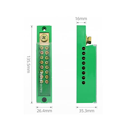 חיבור הפצה תיבת 1-ב 16-החוצה שלושה שלב ירוק מסוף בלוק שורה צומת מדידת תיבת חלק קו 1 יחידות