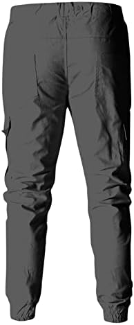 מכנסי מטען Fsahjkee רזים מכנסי מטען לגברים, מכנסי צ'ינו פופ תאריך מכנסיים מותניים גבוהים ריפסטופ מחודד מחודד פיצול רגיל