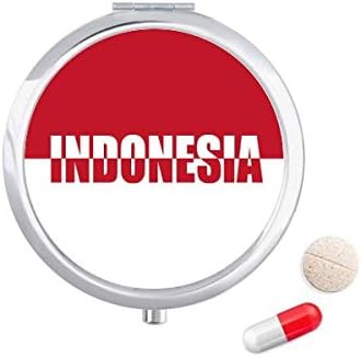 אינדונזיה המדינה דגל שם גלולת מקרה כיס רפואת אחסון תיבת מיכל מתקן