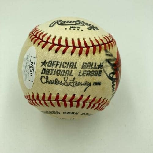 מייק שמידט חתום על ידיים רשמי של ליגה לאומית אמנות בייסבול JSA COA - Artoggled MLB Art