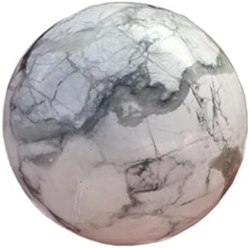 כדור טורקיז לבן טבעי קוורץ כדור גביש מתאים לאבנים גולמיות ומינרלים ביתיים