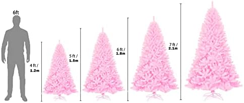 עץ חג המולד מלאכותי 4ft מלא מלאכותי עץ חג המולד עם קישוטים ועמדת מתכת מוצקה Arbol de Navidad Premium Hinged Spruce