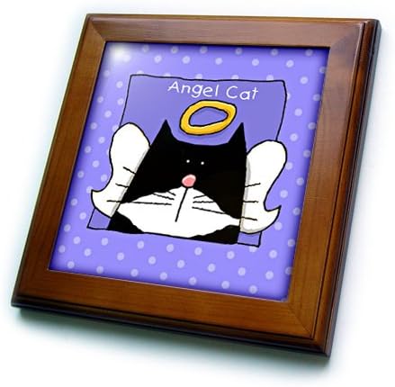 3 רוז ס. פרנליף עיצובים אזכרות חתולים-אנג ' ל טוקסידו חתול חמוד קריקטורה לחיות מחמד אובדן זיכרון-8 * 8 ממוסגר אריח