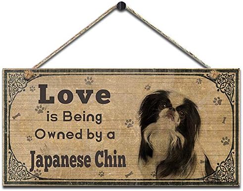 אהבה היא בבעלות סנטר יפני רטרו רטרו עץ ציבורי שלט תלייה דקורטיבית לגדר דלת ביתי לוחות קיר וינטג '