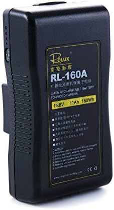 Rolux DSLR מצלמת מצלמת וידיאו אור 14.8V li-ion נטענת סוללה נטענת הר