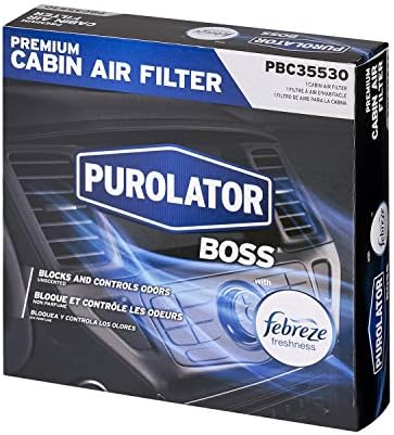 Purolator PBC35530 PurolatorBoss Premium Premium פילטר אוויר עם Febreze Freshence מתאים לבחור מיצובישי, ניסאן, אינפיניטי