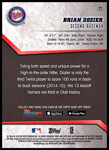 Topps Bunt 27 Brian Dozier NM-MT תאומים