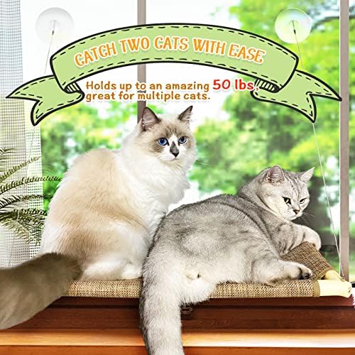 חתול מיטת חתול, חתול חלון מוט חלון מושב יניקה כוסות שטח חיסכון חתול ערסל לחיות מחמד מנוחה מושב בטיחות חתול