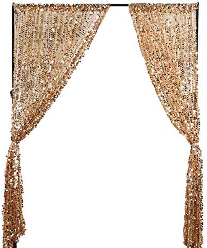 SFN Gold Payatte וילונות וילונות וילונות, אופנה 9ftx9ft תפאורה של ציוד קישוט למסיבות ביתי
