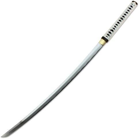 Sugoi Steel Samurai Senshi קבר קדוש קטאנה פונקציונלי 1060 HC Koshirae Shirasaya חרב