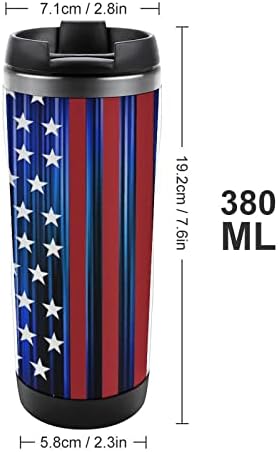 ספלי קפה אמריקאיות בארהב דגל ארהב עם כוסות מבודדות מכסה בקבוק מים קיר כפול נירוסטה