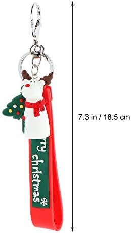 2 יחידות שרף חג המולד עיצוב תליון מפתח תליית דקור מפתח טבעת תיק תליית דקור קישוטי חג המולד