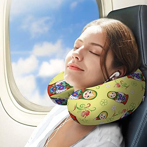 בובה רוסית חמודה נסיעות צוואר כרית זיכרון קצף טיסת ראש משענת ראש שינה תמיכה בראש למשרד מכוניות מטוס