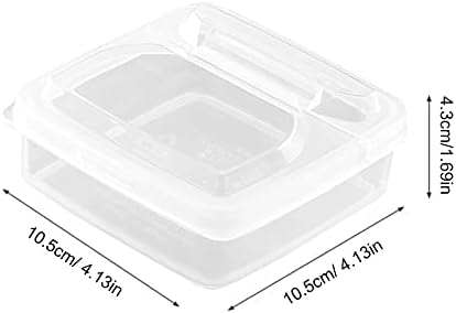 2 יחידות פלסטיק גבינת אחסון מכולות עם להעיף מכסה עמיד דליפת מזון אחסון ארגונית עבור מקרר, שומר טרי וטעים