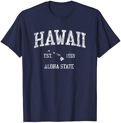 הוואי חולצה בציר ספורט עיצוב הוואי איי היי טי
