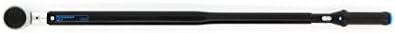 מפתח ברגים מומנט גדור טורקופלקס, 3/4 אינץ ', 110-550 ננומטר, ראש פטריות ריבוע הפיך עם מנעול כדור, צינור פלדה, שחור/כחול