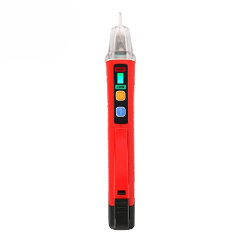 בדיקת עיפרון, UT12D גלאי מתח AC רגישות גבוהה רגישות גבוהה ללא קשר עיפרון AC/24V ~ 1000V חשמל לאתר עט עם פנס LED תצוגת LCD