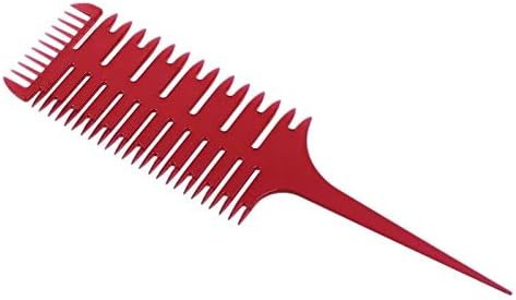 מסלולי שיער של סלון ספר 1 חתיכה צובעת סטיילינג זנב מברשת שיער עם שן צים בת שלושה צדדים