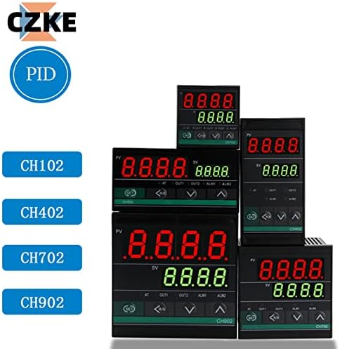 BKUANE פלט כפול SSR וממסר CH102 CH402 CH702 CH902 שני פלט ממסר LCD דיגיטלי PID בקר טמפרטורה חכם 48-240V AC