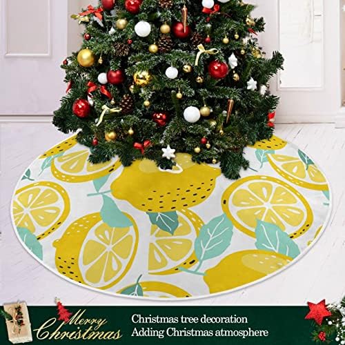 חצאית עץ חג המולד של Oarencol קיץ לימון 36 אינץ