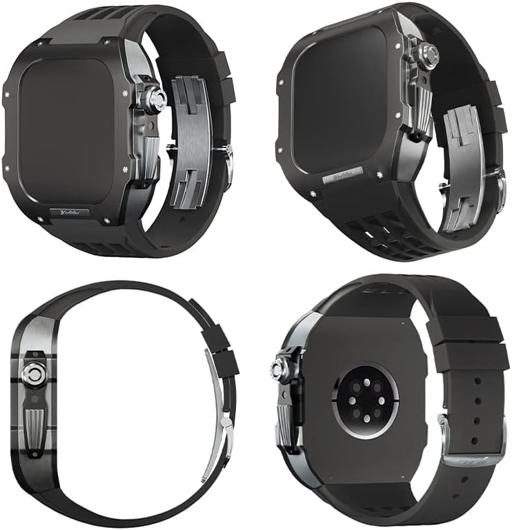 סגסוגת טיטניום רצועת גומי של ניינס סגסוגת טיטניום עבור IWatch Watch SE/4/5/6 Apple Mod Mod אביזרי אביזרים להחלפת נירוסטה