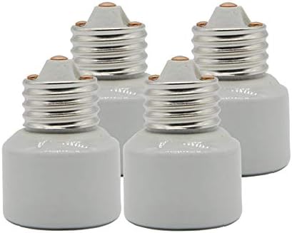 חרסינה E26 משקעי אור, Emnooti E26 E27 עד E26 E27 LED CFL מתאם מחזיק מנורת ליבון, מתאם סטנדרט של שקע בורג בינוני סטנדרטי