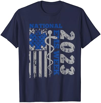 לאומי אמס שבוע 2023 ארהב דגל חירום רפואי שירותי חולצה