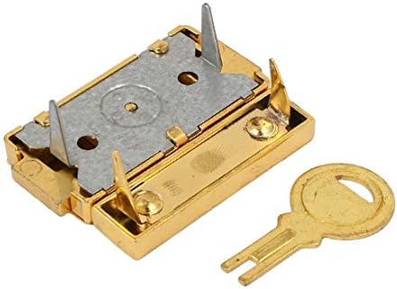 מארז LON0167 חדש מופיע צורת מלבן צורת תפס אמין יעילות HASP מנעול זהב 43MMX29 ממ 4 יחידות W מפתחות