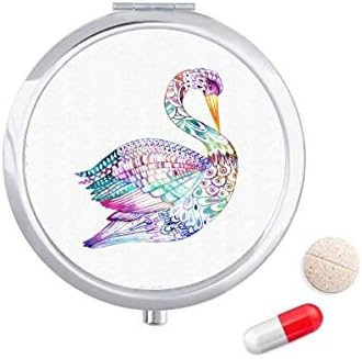 צבעוני ציפור בצבעי מים גלולת מקרה כיס רפואת אחסון תיבת מיכל מתקן