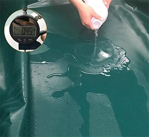 ברזנט קנבס עבה בור אטום למים כיסוי גשם ירוק מכסה ברזנט PVC חומר קמפינג חיצוני כיסוי אטום לגשם ו- UV מוגן